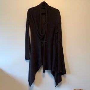 Isabel Benenato dark charcoal cardigan